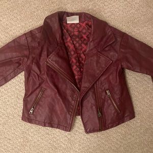Faux Leather Jacket Size 3t